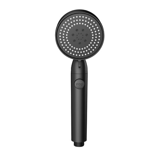 Black handheld shower head 