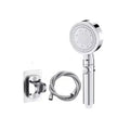 5-Mode High Pressure Shower Head Set with Water Massage & Hose - One Touch Stop - Vexxo